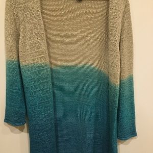 I.N.C XL cardigan that is has teal in it
